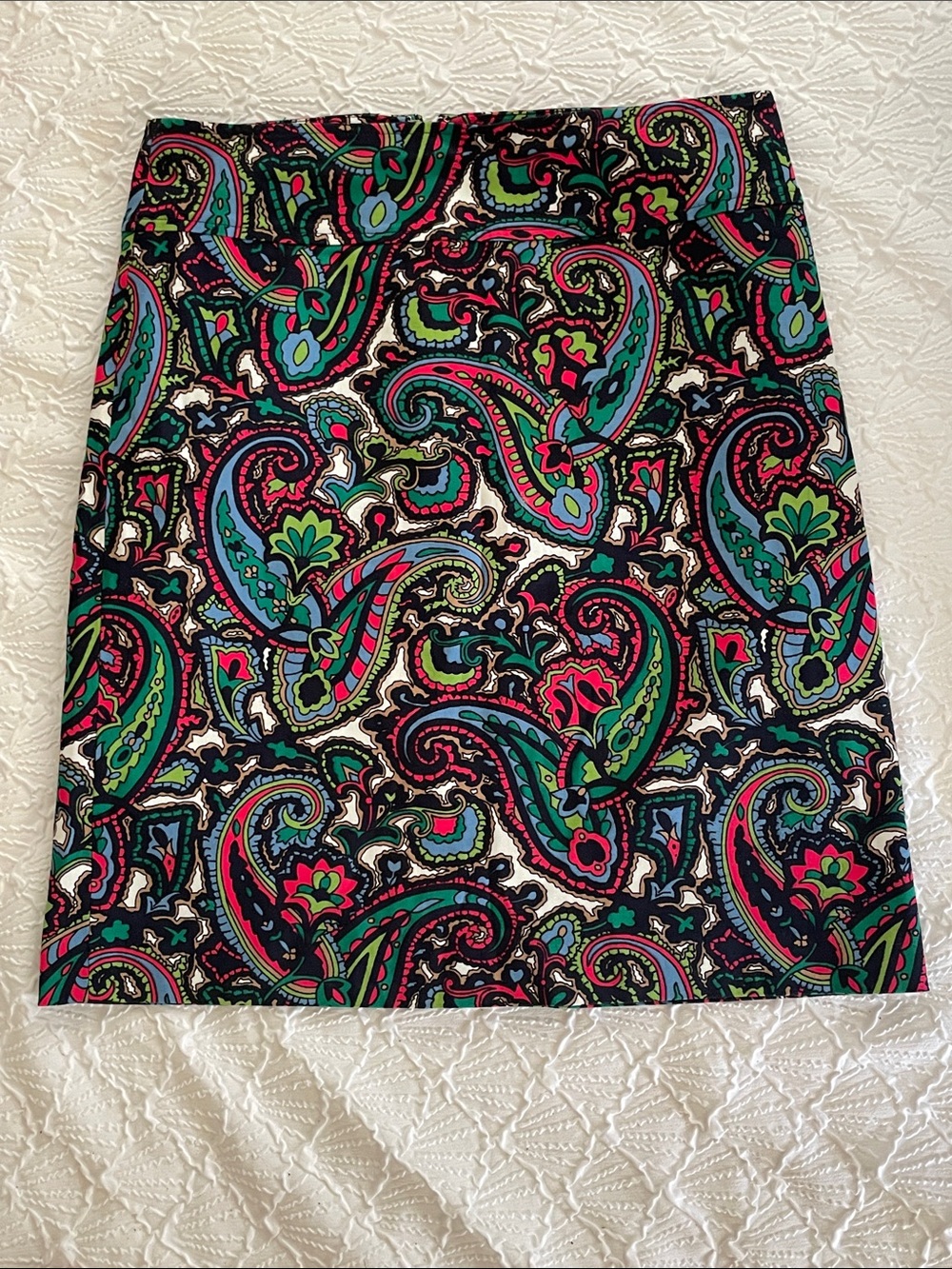 Talbots Beautiful Colorful Skirt Women’s Paisley Multicolor Sz 8